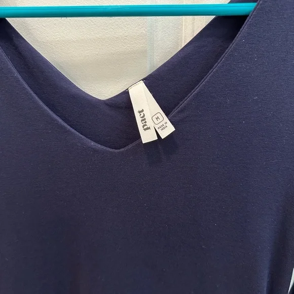 Pact Navy 3/4 Sleeve Midi Dress - Picture 2 of 7